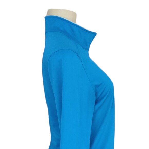 Danskin Now Long Sleeve Top Womens Medium Blue Semi Fitted Pullover Active Wear - Picture 10 of 12